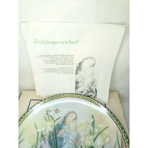 Sulamith Wulfing 1987 Mothers Day Plate 9 1/2\